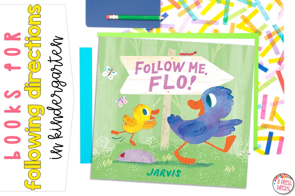 There are so many great books for following directions in kindergarten to read aloud including Follow Me, Flo!