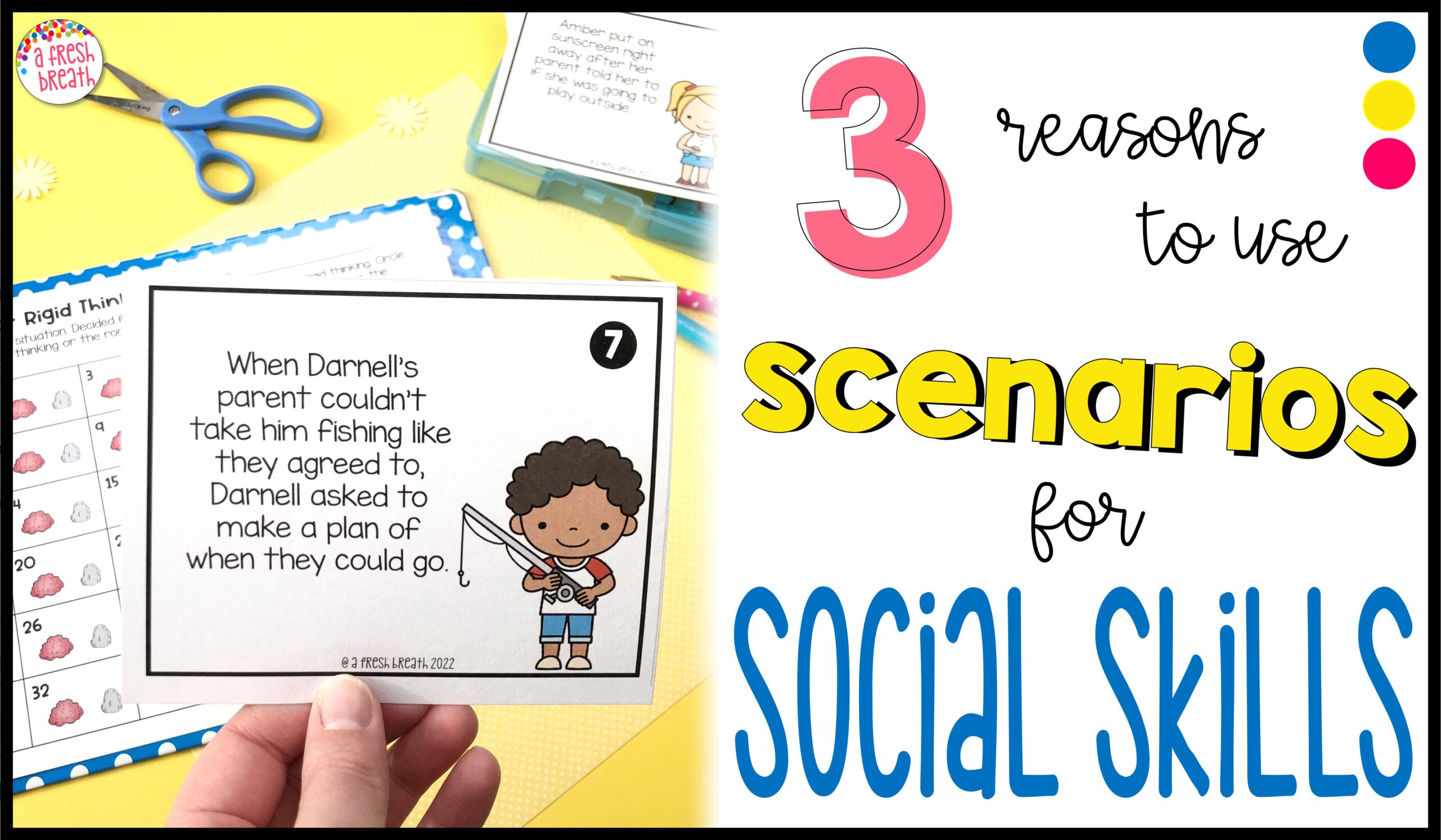Check out these 3 reasons to use scenarios for social skills that you can easily start incorporating in your classroom today.